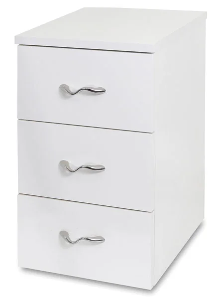 Sgabello 3 Cassetti Bianco cm.29lx24px49h