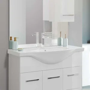 Mobile Bagno Venere cm.86x50x191H Bianco Lucido
