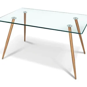 Tavolo In Vetro Temperato "YOUNG WOOD"