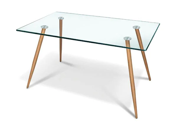 Tavolo In Vetro Temperato "YOUNG WOOD"