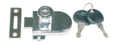 Serratura Per Vetro Cromo Lucido