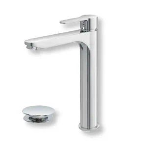 Miscelatore Lavabo Alto Tris, Cartuccia Da 35, Con Basetta E Flessibili