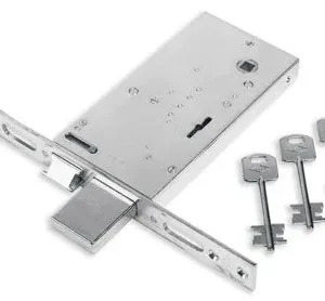 Serratura Inox Singola Doppia Mappa Per Porte In Alluminio