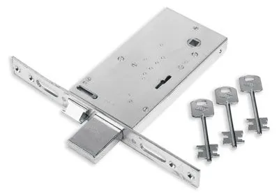 Serratura Inox Singola Doppia Mappa Per Porte In Alluminio