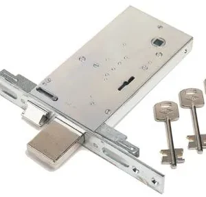 Serratura Inox Triplice Doppia Mappa Per Porte In Alluminio