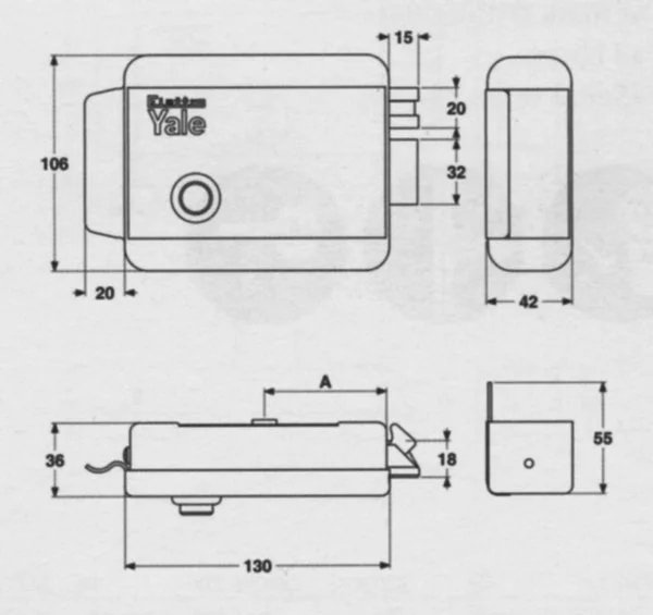 Serratura Elettrica Con Pulsante Applicazione SX - immagine 2