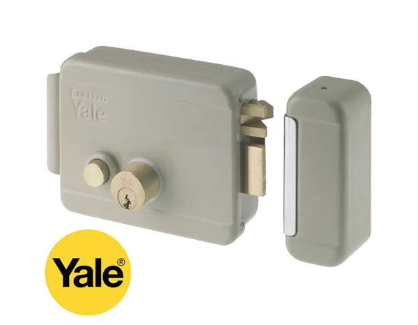 Elettroserratura Da Applicare Scrocco Autobloccante Con Pulsante E Chiave Interni