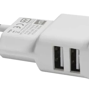 Caricatore Presa Muro 2usb Bianco