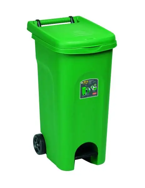 Pattumiera Con Ruote E Pedale