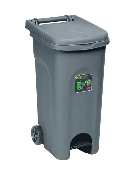 Pattumiera Con Ruote E Pedale - immagine 4