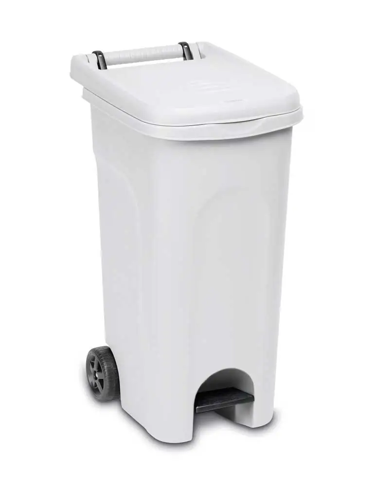 Pattumiera Con Ruote E Pedale - immagine 3