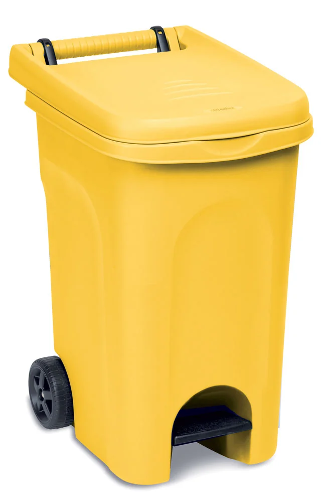 Pattumiera Con Ruote E Pedale - immagine 2