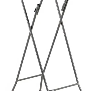 Tavolo Bar Alto In Acciaio E Resina , Bianco