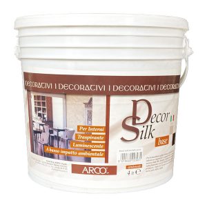 Rivestimento Decorativo Policromatica Ad Effetto "Stucco Seta" 5Lt , Base Madreperla