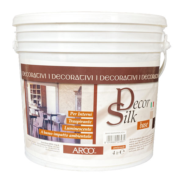 Rivestimento Decorativo Policromatica Ad Effetto "Stucco Seta" 5Lt , Base Madreperla
