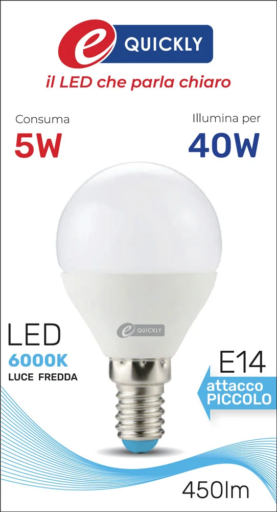 Lampada Sfera P45 Linea Classic LED E14 5W - immagine 2