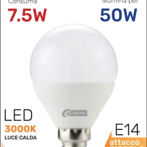 Lampada Sfera P45 Linea Classic LED E14  7,5W