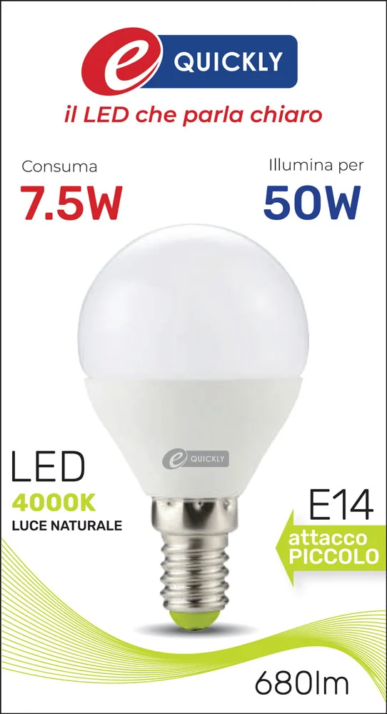 Lampada Sfera P45 Linea Classic LED E14 7,5W - immagine 3
