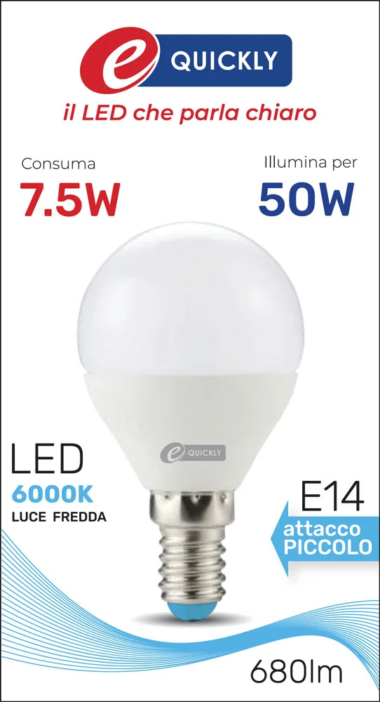 Lampada Sfera P45 Linea Classic LED E14 7,5W - immagine 4