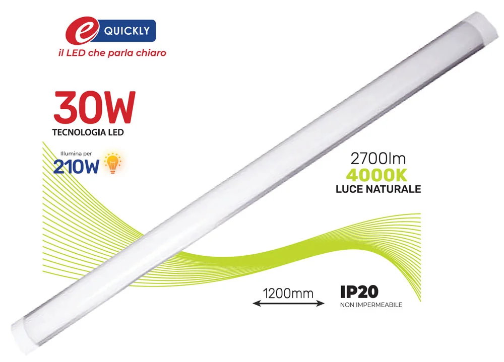 Plafoniera LED Linea Batten 30W - immagine 3