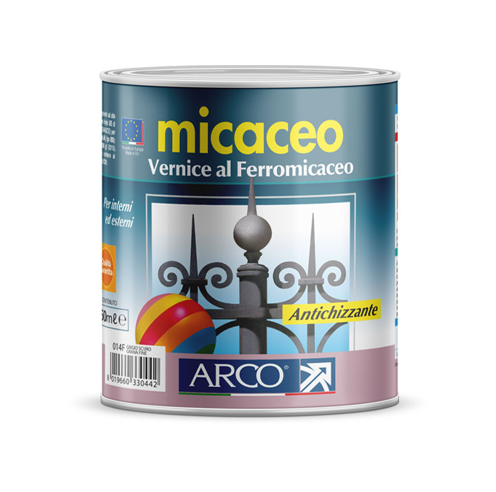 Vernice Anticorrosiva All'Ossido Di Ferro Micaceo 018G Grigio Grafite Arco 0,750Lt