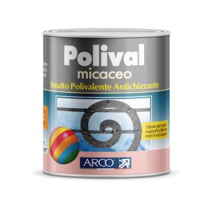 Smalto Polivalente Antichizzato All'Ossido Di Ferro Micaceo Grigio Caldo 0,750 ml 017G