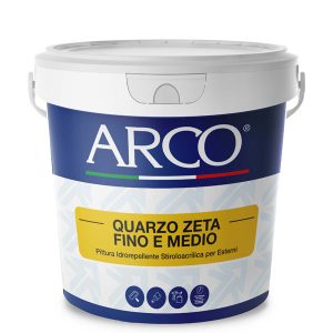 Pittura Per Esterni Al Quarzo Finitura Fina E Bucciata  14Lt Bianco
