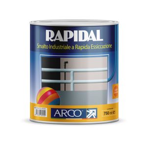 Smalto Sintetico A Rapida Essiccazione 'Rapidal' Bianco Lucido Ral 9010  0,750Lt