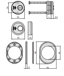 Borchie Di protezione Cisa (06490-0)