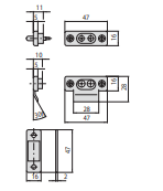 Coppia Contatti In Nylon Completa Di Spessori (06510-00)