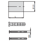 Kit Di Prolunga Per Cilindri Tubo Fisso L66 (07165-03-0)