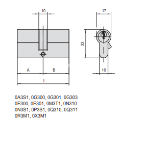 Cilindro A Profilo Europeo Asix (0E300-13-0) Ambidestra - immagine 2