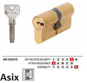 Cilindro A Profilo Europeo Asix (0E304-02-0)