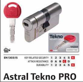 Cilindro A  Profilo Europeo Astral  Tekno Pro (0M324-03-0-12)