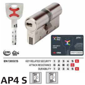 Cilindro A  Pofilo Europeo AP4 S (0P3S1-18)