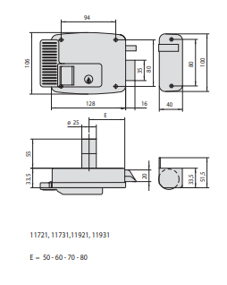 Elettroserratura Da Applicare A Cilindro (11731-80-2) Mano Sinistra Interna - immagine 3