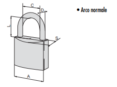 Lucchetto In Ottone Locking Line (21010-30-0) - immagine 2