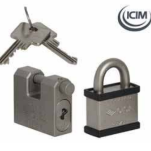 Lucchetto In Acciaio Con Chiave Lim Ad Asta (2855L-84)