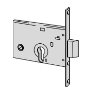 Serrature Da Infilare A Cilindro , Per Fasce , H 82mm (44145 60 0) - immagine 2
