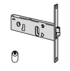 Serrature Da Infilare A Cilindro, Per Fasce H 44mm (44160-60-0) Ambidestra - immagine 3