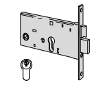 Serrature Da Infilare A Cilindro, Per Fasce H 77 mm (44360-80-0) Ambidestra - immagine 3
