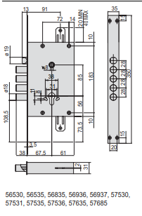 Serratura Da Infilare Antipanico EXITLOCK (56937-28) - immagine 2