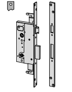 Serratura Da Infilare A Doppia Mappa A 2 Mandate (57215-60-0) Ambidestra - immagine 3