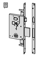 Serratura Da Infilare A Doppia Mappa A 4 Mandate (57255-60-0) Ambidestra - immagine 3
