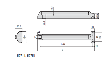 Maniglioni Antipanico Da infilare Fast Touch Per Serrature Antipanico (59711-00-0) - immagine 2