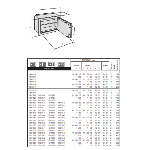Casseforti Da Murare Con Combinatore Meccanico E Chiave (82210-31) - immagine 2