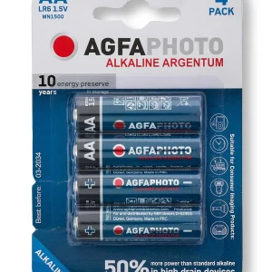 Batterie Stilo AA Agfa Argentum Alcaline Blister 4 pezzi