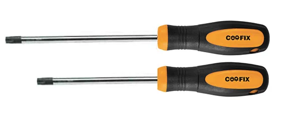 Set 2 Cacciaviti Torx CRV Manico Ergonomico Antiscivolo Magnetico