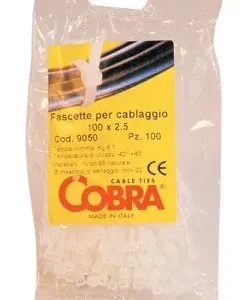 Fascette In Nylon. Disponibili In Due Colori: Bianco E Nero