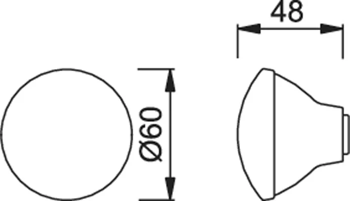 Pomolo Ottone Lucido F71 8MM M10 D.60MM art.M84 - immagine 2